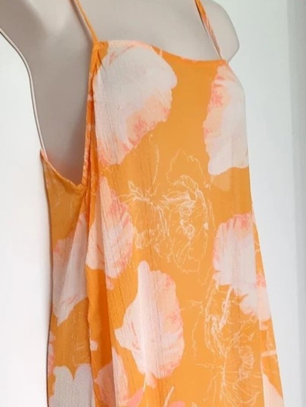 Free People Intimately Make Your Move Maxi Slip Dress Yellow Combo Size XS NWOT - Picture 4 of 13